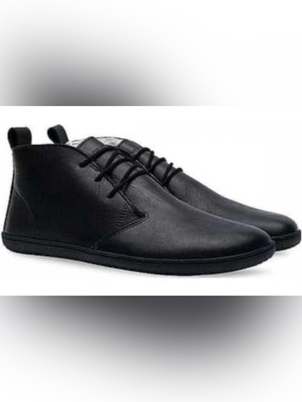 Vivobarefoot Gobi III Winter Sz 7 Black Leather Barefoot Zero Drop Chukka Boots